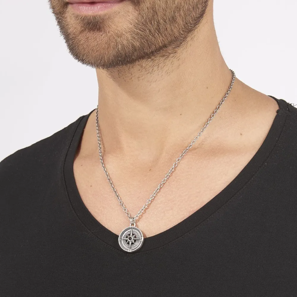 Marc Orian Colliers Fantaisie|Colliers > Collier Yoan Acier Blanc