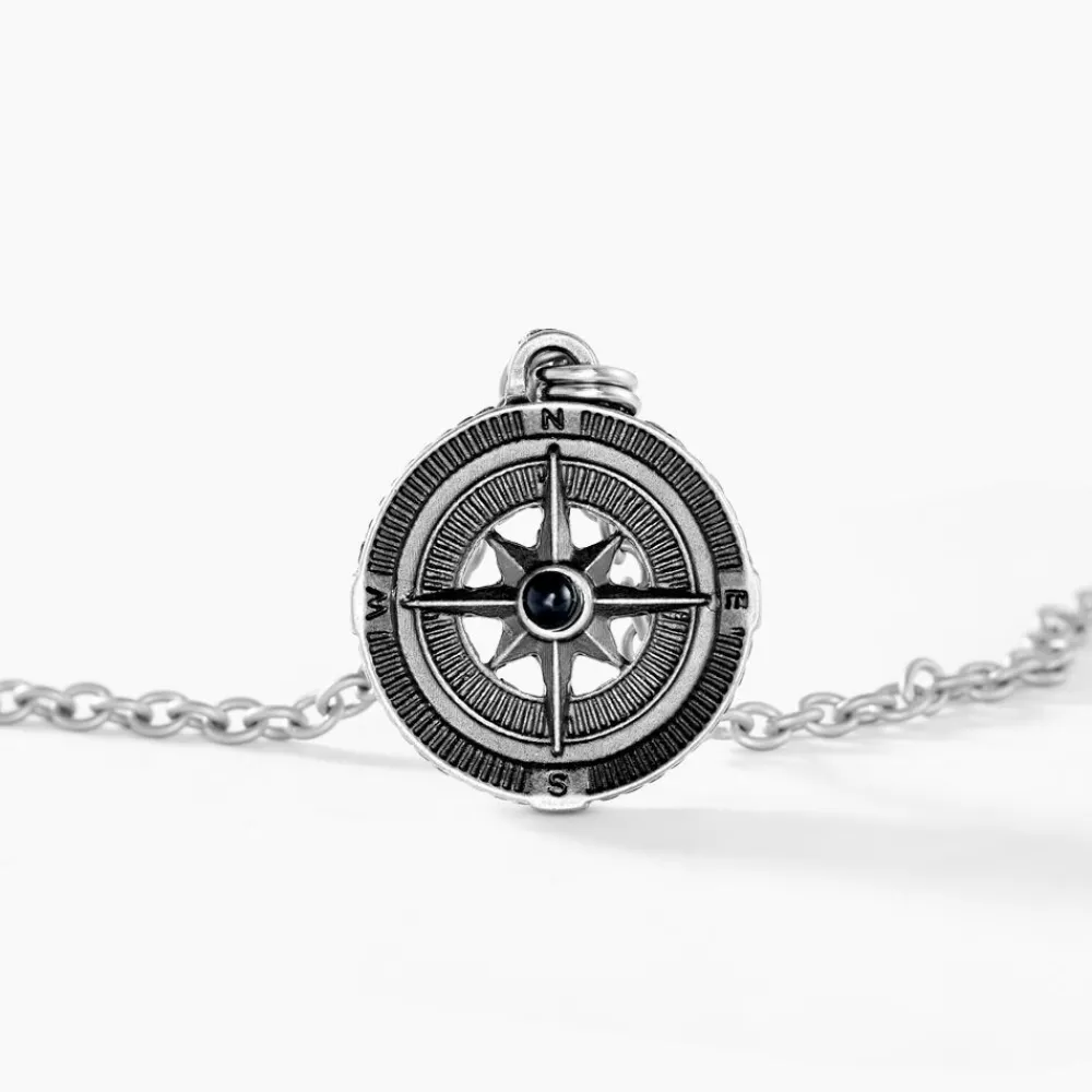 Marc Orian Colliers Fantaisie|Colliers > Collier Yoan Acier Blanc