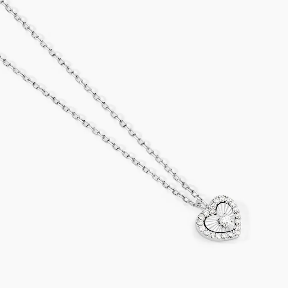 Marc Orian Colliers Fantaisie|Colliers > Collier Yvannah Argent Blanc Oxyde De Zirconium