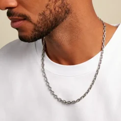 Marc Orian Colliers Fantaisie|Colliers > Collier Zacario Acier Blanc