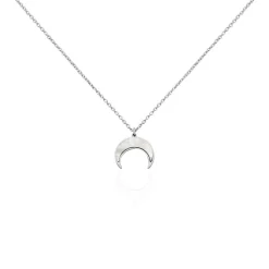 Collier Zea Argent Blanc Nacre