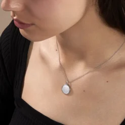 Marc Orian Colliers Fantaisie|Colliers > Collier Zealie Argent Blanc Nacre