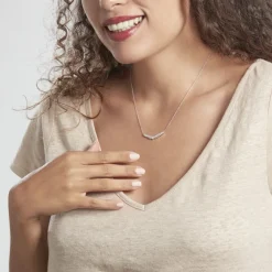 Marc Orian Colliers Fantaisie|Colliers > Collier Zuina Argent Blanc Oxyde De Zirconium