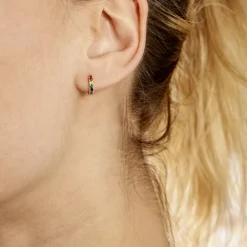 Marc Orian Bijoux Zirconium|Créoles > Creoles Andgelina Or Jaune Oxydes De Zirconium