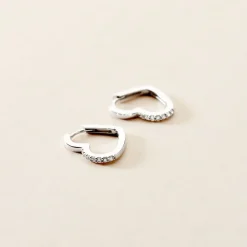 Marc Orian Créoles Argent|Bijoux Zirconium > Creoles Argent Blanc Deep In Love Oxyde De Zirconium