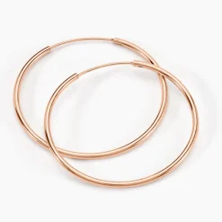 Creoles Argent Rose Olympia