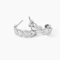Marc Orian Créoles Argent|Créoles > Creoles Hearten Argent Blanc