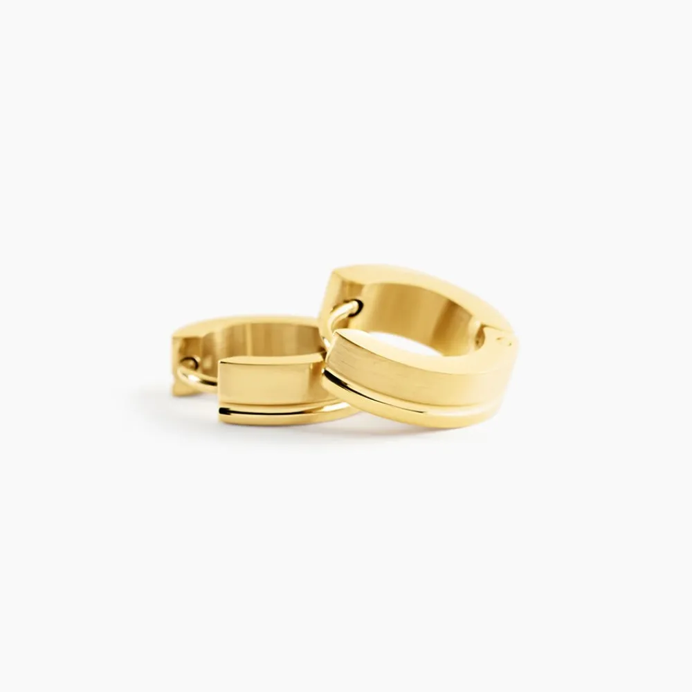 PHEBUS HIM Créoles|Bijoux Homme > Creoles Acier Doré