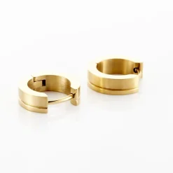 PHEBUS HIM Créoles|Bijoux Homme > Creoles Acier Doré
