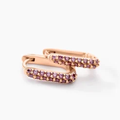 Marc Orian Créoles Argent|Bijoux Zirconium > Creoles Rio Argent Rose Oxyde De Zirconium argent rose oxyde fumé