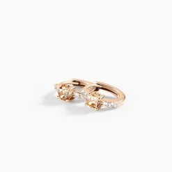 Creoles Rio Argent Rose Oxyde De Zirconium