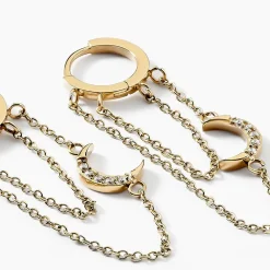 Marc Orian Bijoux Zirconium|Créoles > Créoles Acier Doré Oxyde De Zirconium
