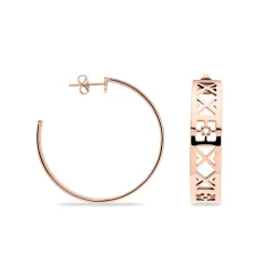 Marc Orian Créoles|Créoles Femme > Créoles Airelle Acier Rose
