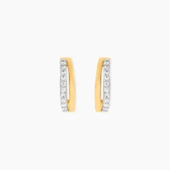 Marc Orian Bijoux Zirconium|Créoles > Créoles Aislin Or Jaune Oxyde De Zirconium