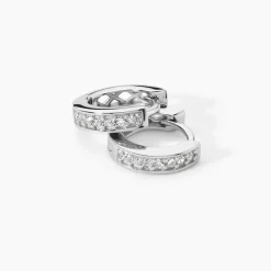 Marc Orian Créoles Argent|Bijoux Zirconium > Créoles Alexa Argent Blanc Oxyde De Zirconium