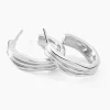 Marc Orian Créoles Argent|Créoles > Créoles Ambrine Argent Blanc