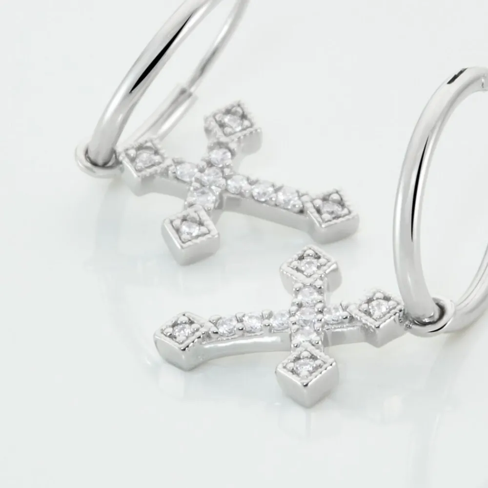 Marc Orian Créoles Argent|Bijoux Zirconium > Créoles Angel Argent Blanc Oxyde De Zirconium