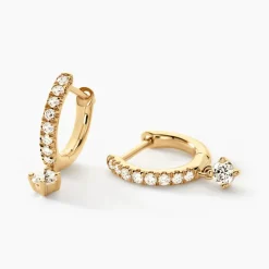 Marc Orian Créoles|Créoles Femme > Créoles Antonija Or Jaune Diamant Synthétique