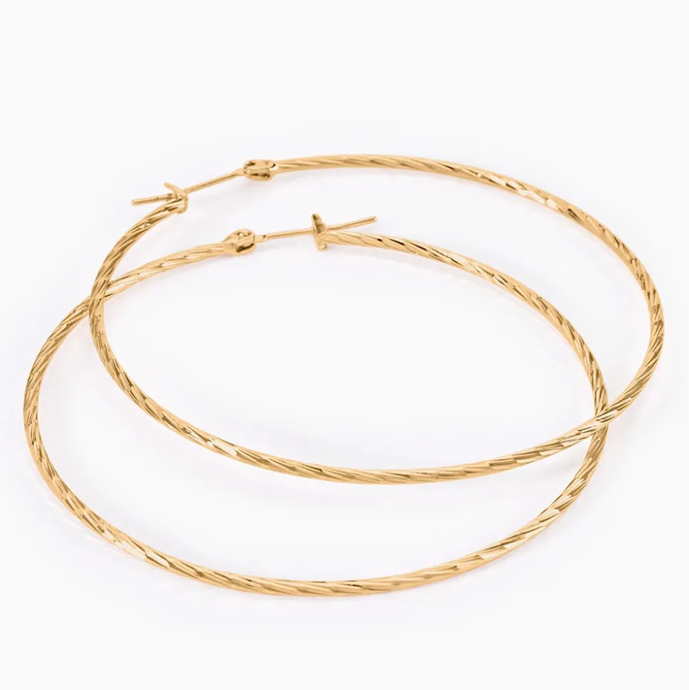 Créoles Anusha Plaqué Or Jaune