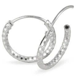Créoles Argent Blanc Agathe