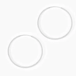 Créoles Argent Blanc Agathe