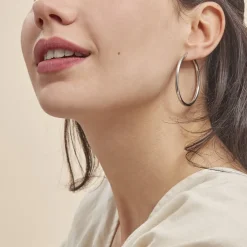 Marc Orian Créoles Argent|Créoles > Créoles Argent Blanc Anne