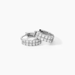 Marc Orian Créoles Argent|Bijoux Zirconium > Créoles Argent Blanc Denice Oxydes De Zirconium