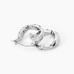 Marc Orian Créoles Argent|Créoles > Créoles Argent Blanc Diane