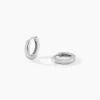 Marc Orian Créoles Argent|Créoles > Créoles Argent Blanc Eleanora