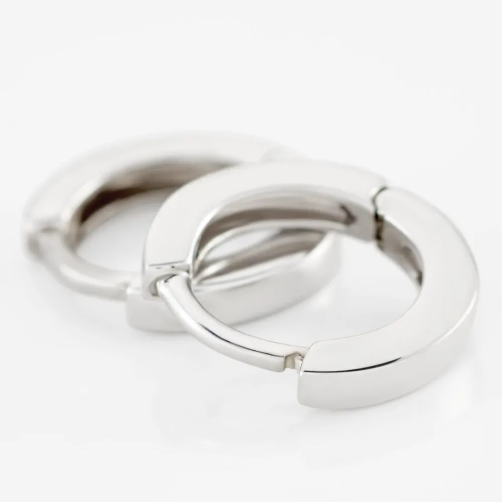 Marc Orian Créoles Argent|Créoles > Créoles Argent Blanc Eleanora