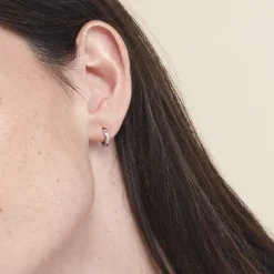 Marc Orian Créoles Argent|Créoles > Créoles Argent Blanc Eleanora