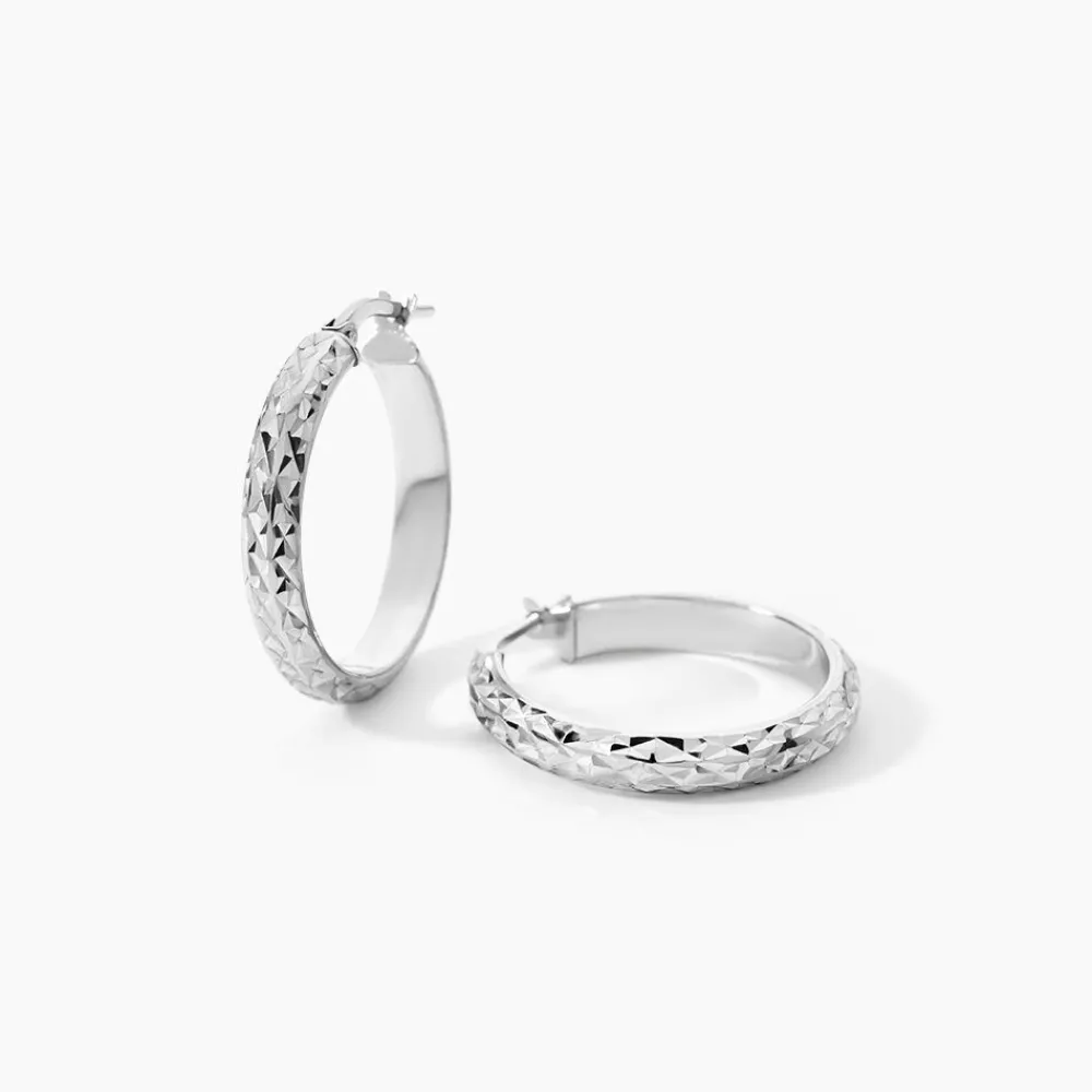 Marc Orian Créoles Argent|Créoles > Créoles Argent Blanc Esmee