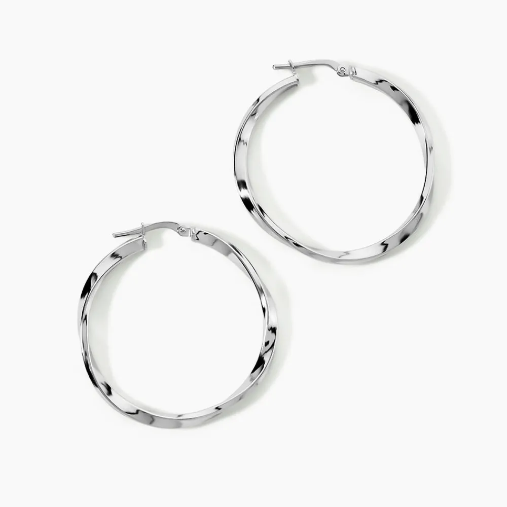 Marc Orian Créoles Argent|Créoles > Créoles Argent Blanc Ires