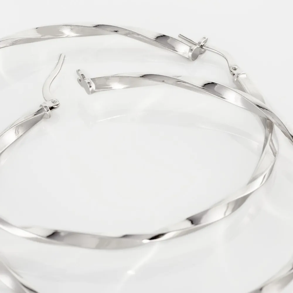 Marc Orian Créoles Argent|Créoles > Créoles Argent Blanc Ires