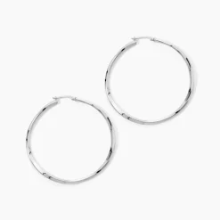 Marc Orian Créoles Argent|Créoles > Créoles Argent Blanc Ires