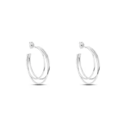 Marc Orian Créoles Argent|Créoles > Créoles Argent Blanc Jukka