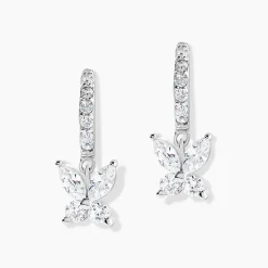 Marc Orian Créoles Argent|Bijoux Zirconium > Créoles Argent Blanc Karitate Oxydes De Zirconium