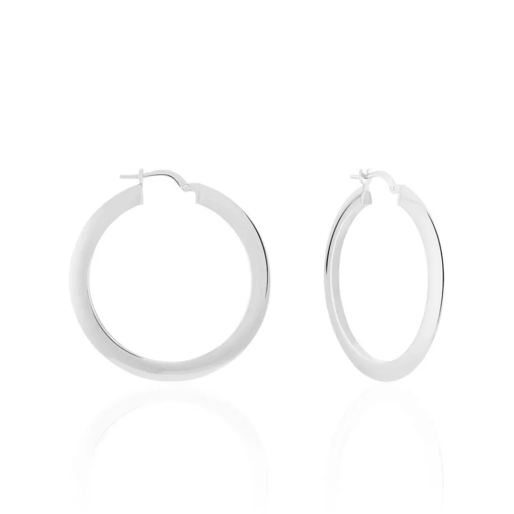Marc Orian Créoles Argent|Créoles > Créoles Argent Blanc Mila
