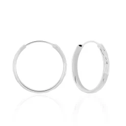 Marc Orian Créoles Argent|Créoles > Créoles Argent Blanc Najiha