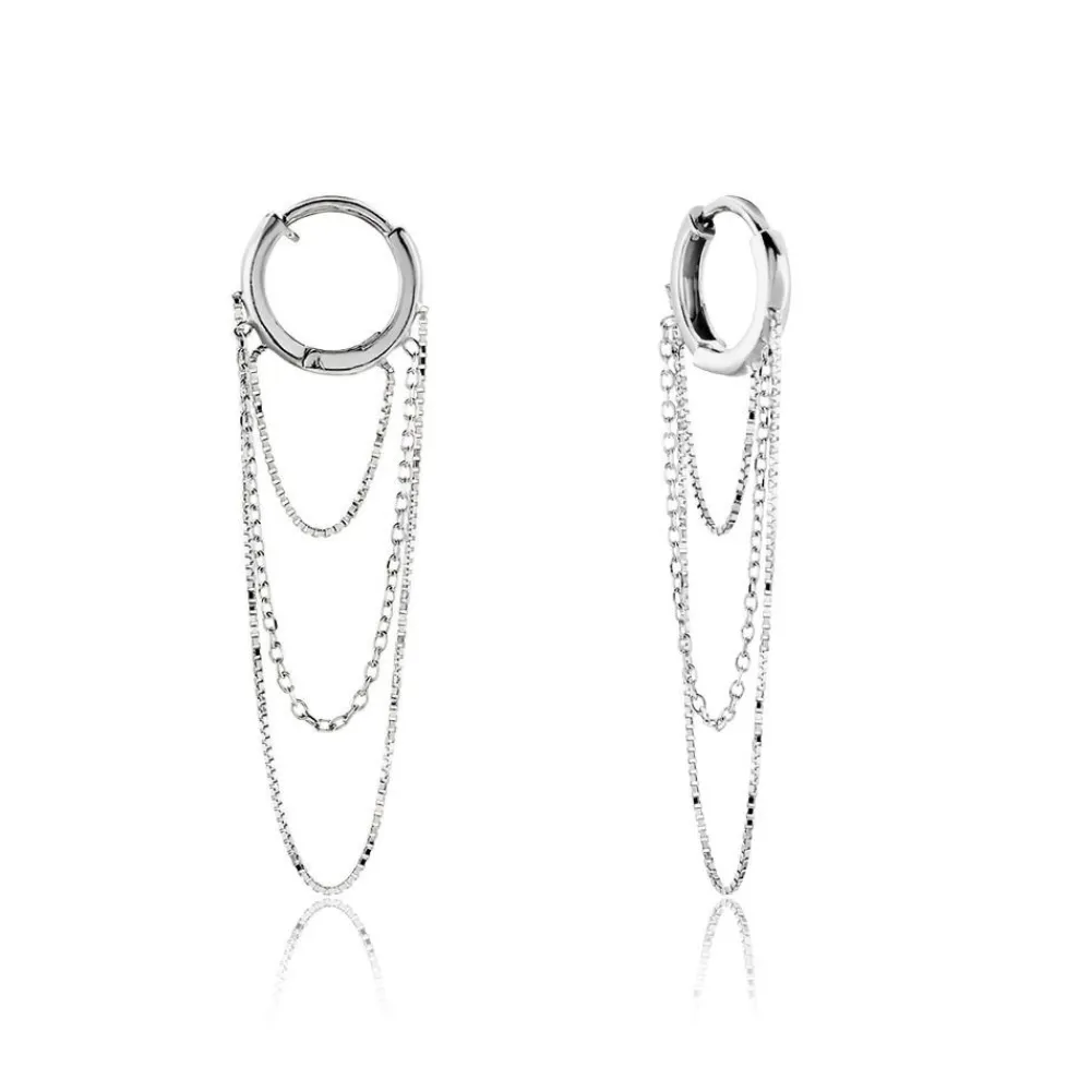 Marc Orian Créoles Argent|Créoles > Créoles Argent Blanc Olavi