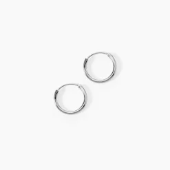 Créoles Argent Blanc Olympia