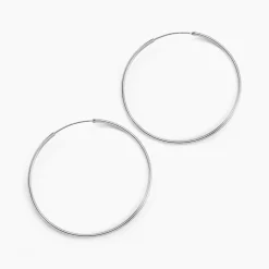 Créoles Argent Blanc Olympia