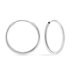 Créoles Argent Blanc Olympia