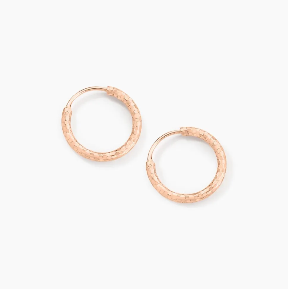 Créoles Argent Rose Agathe