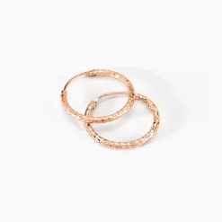 Créoles Argent Rose Agathe