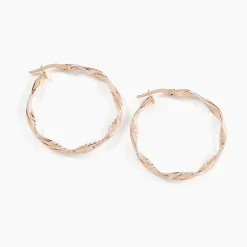 Marc Orian Créoles Argent|Créoles > Créoles Argent Rose Alieno