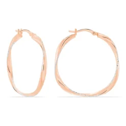 Marc Orian Créoles Argent|Créoles > Créoles Argent Rose Alieno