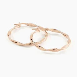 Marc Orian Créoles Argent|Créoles > Créoles Argent Rose Alieno