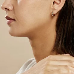 Marc Orian Créoles Argent|Créoles > Créoles Argent Rose Ava
