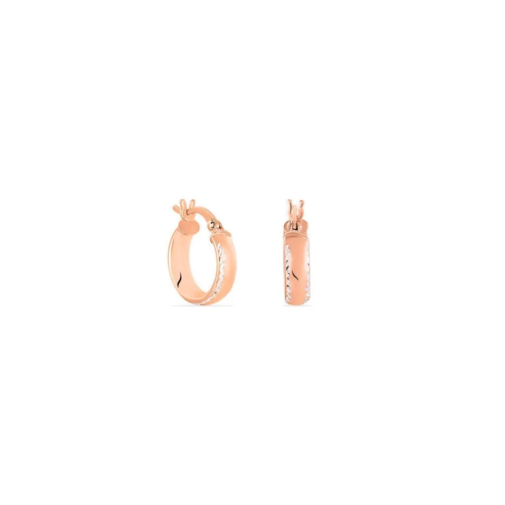 Marc Orian Créoles Argent|Créoles > Créoles Argent Rose Ava